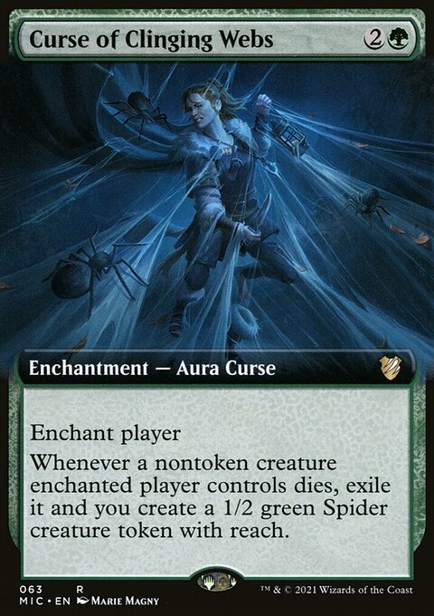 Curse of Clinging Webs, Midnight Hunt Commander #63, Magic: The Gathering card
