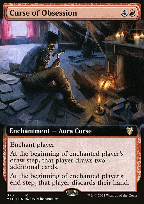 Curse of Obsession, Midnight Hunt Commander #73, Magic: The Gathering card