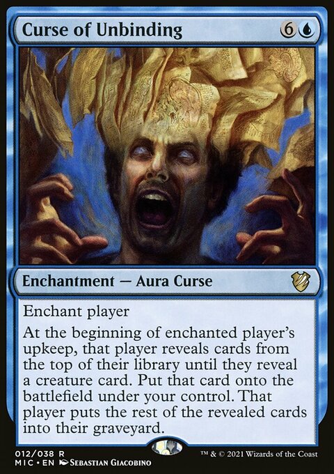 Curse of Unbinding, Midnight Hunt Commander #12, Magic: The Gathering card