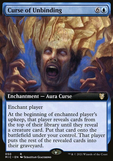 Curse of Unbinding, Midnight Hunt Commander #50, Magic: The Gathering card