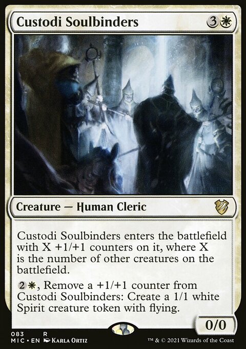 Custodi Soulbinders, Midnight Hunt Commander #83, Magic: The Gathering card