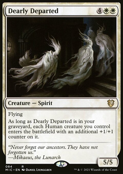 Dearly Departed, Midnight Hunt Commander #84, Magic: The Gathering card