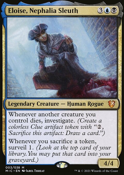 Eloise, Nephalia Sleuth, Midnight Hunt Commander #3, Magic: The Gathering card