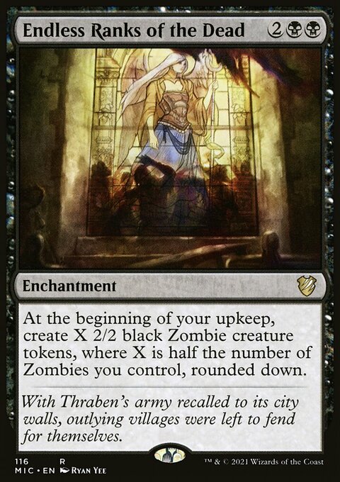 Endless Ranks of the Dead, Midnight Hunt Commander #116, Magic: The Gathering card
