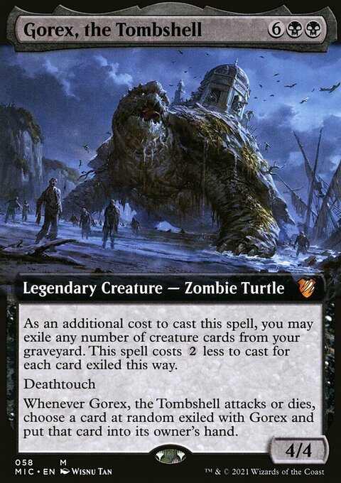 Gorex, the Tombshell, Midnight Hunt Commander #58, Magic: The Gathering card