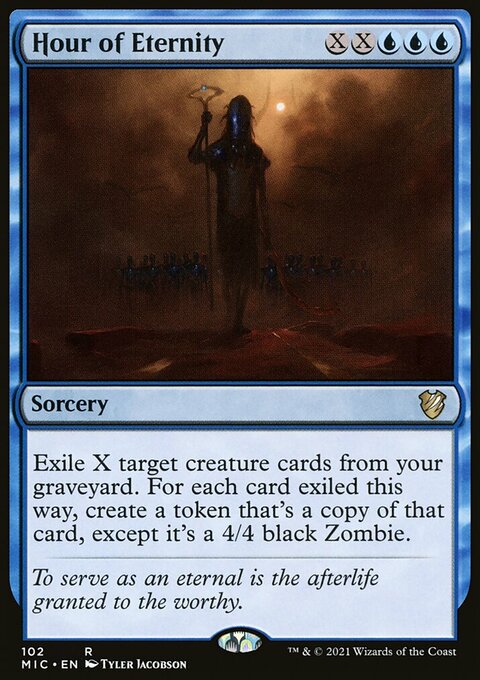 Hour of Eternity, Midnight Hunt Commander #102, Magic: The Gathering card