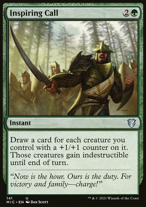 Inspiring Call, Midnight Hunt Commander #141, Magic: The Gathering card