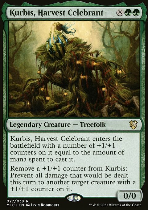 Kurbis, Harvest Celebrant, Midnight Hunt Commander #27, Magic: The Gathering card