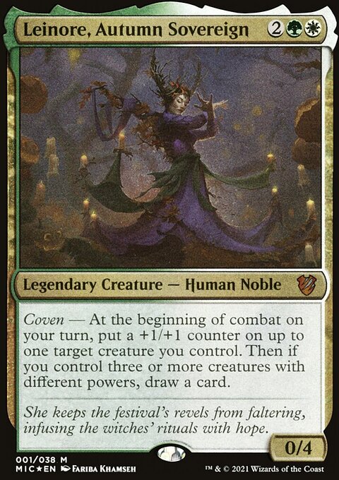 Leinore, Autumn Sovereign, Midnight Hunt Commander #1, Magic: The Gathering card