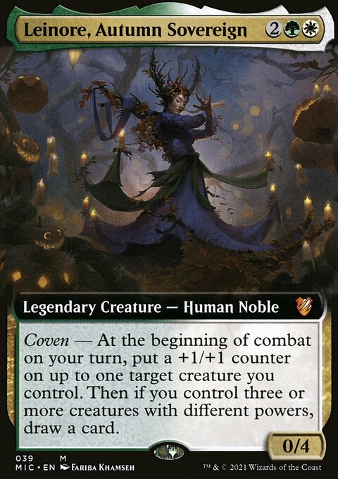 Leinore, Autumn Sovereign, Midnight Hunt Commander #39, Magic: The Gathering card