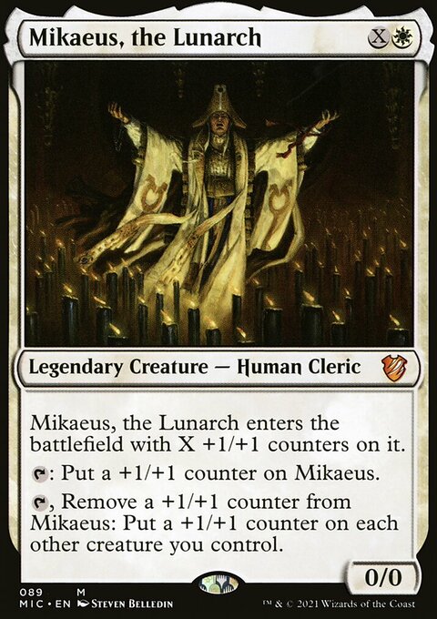 Mikaeus, the Lunarch, Midnight Hunt Commander #89, Magic: The Gathering card