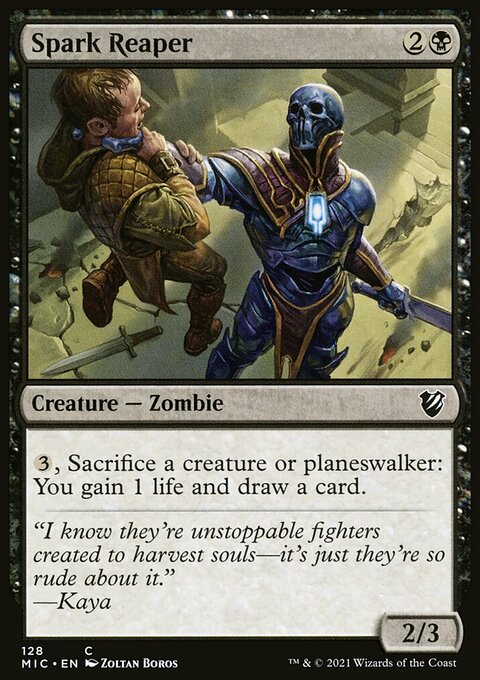 Spark Reaper, Midnight Hunt Commander #128, Magic: The Gathering card