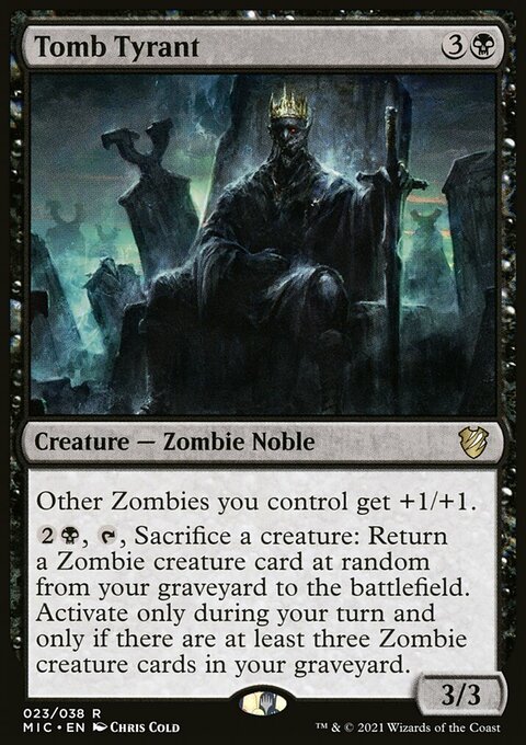 Tomb Tyrant, Midnight Hunt Commander #23, Magic: The Gathering card