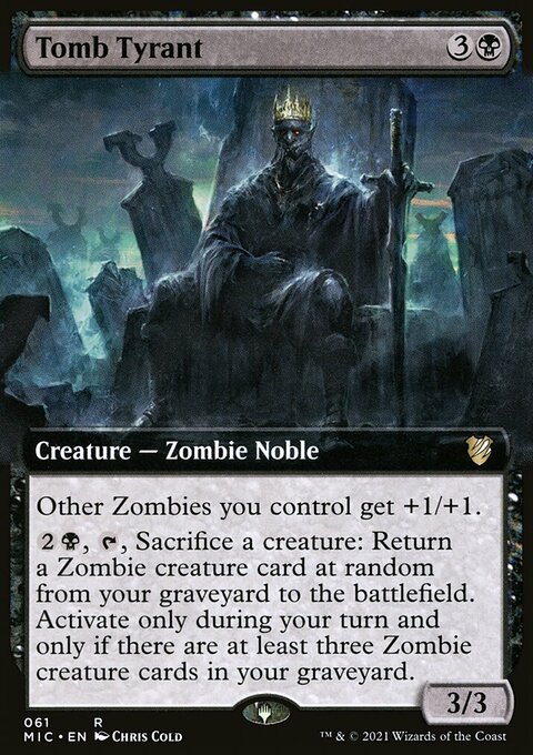 Tomb Tyrant, Midnight Hunt Commander #61, Magic: The Gathering card