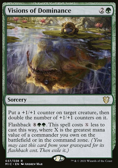 Visions of Dominance, Midnight Hunt Commander #37, Magic: The Gathering card