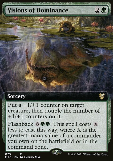 Visions of Dominance, Midnight Hunt Commander #75, Magic: The Gathering card
