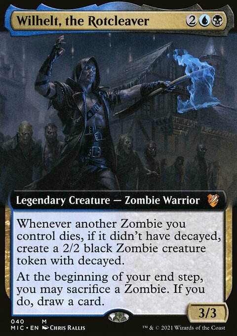 Wilhelt, the Rotcleaver, Midnight Hunt Commander #40, Magic: The Gathering card