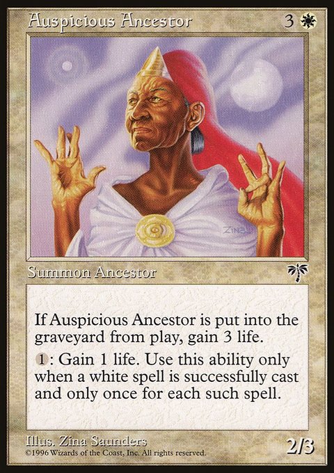 Auspicious Ancestor, Mirage #3, Magic: The Gathering card