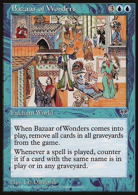 Bazaar of Wonders, Mirage #55, Magic: The Gathering card