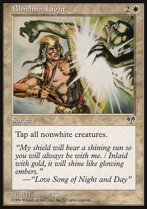 Blinding Light, Mirage #5, Magic: The Gathering card