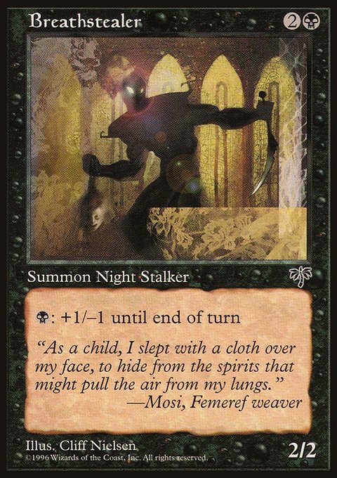 Breathstealer, Mirage #109, Magic: The Gathering card