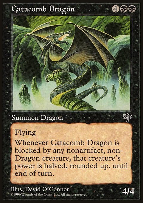 Catacomb Dragon, Mirage #112, Magic: The Gathering card