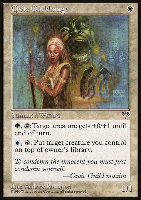 Civic Guildmage, Mirage #7, Magic: The Gathering card