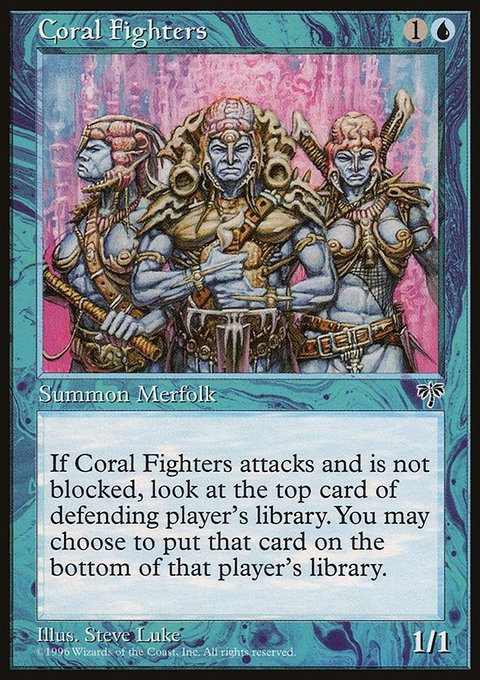 Coral Fighters, Mirage #59, Magic: The Gathering card