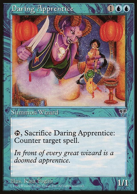 Daring Apprentice, Mirage #60, Magic: The Gathering card