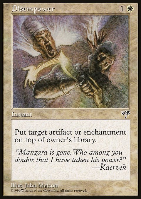Disempower, Mirage #9, Magic: The Gathering card