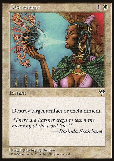 Disenchant, Mirage #10, Magic: The Gathering card