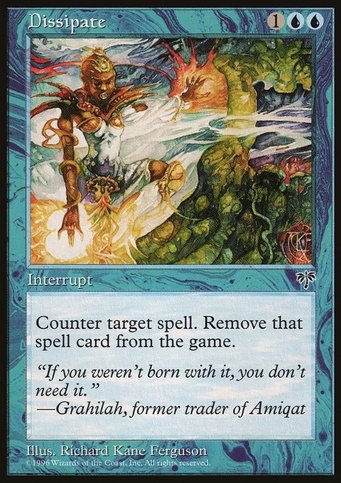 Dissipate, Mirage #61, Magic: The Gathering card