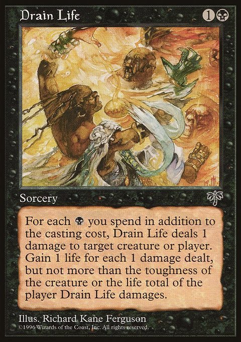 Drain Life, Mirage #118, Magic: The Gathering card