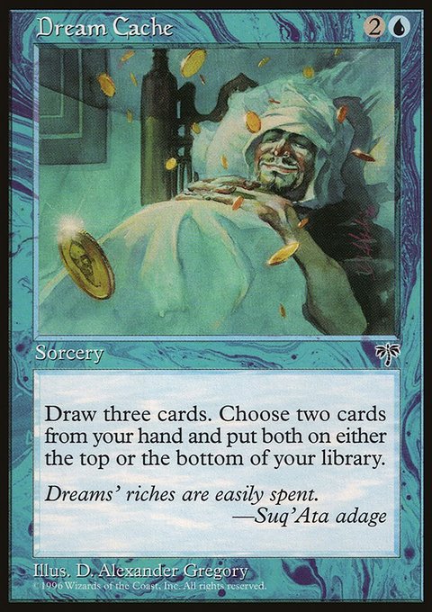 Dream Cache, Mirage #62, Magic: The Gathering card