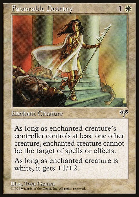 Favorable Destiny, Mirage #16, Magic: The Gathering card