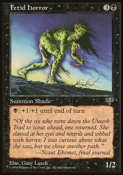 Fetid Horror, Mirage #123, Magic: The Gathering card