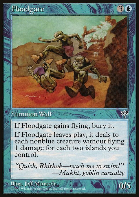 Floodgate, Mirage #67, Magic: The Gathering card