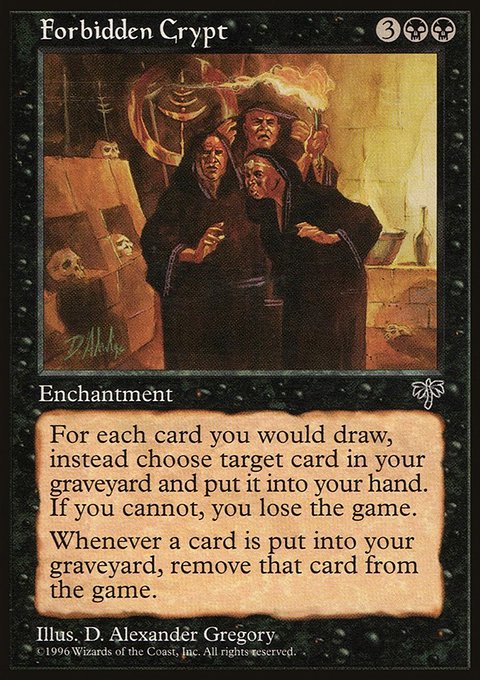 Forbidden Crypt, Mirage #124, Magic: The Gathering card