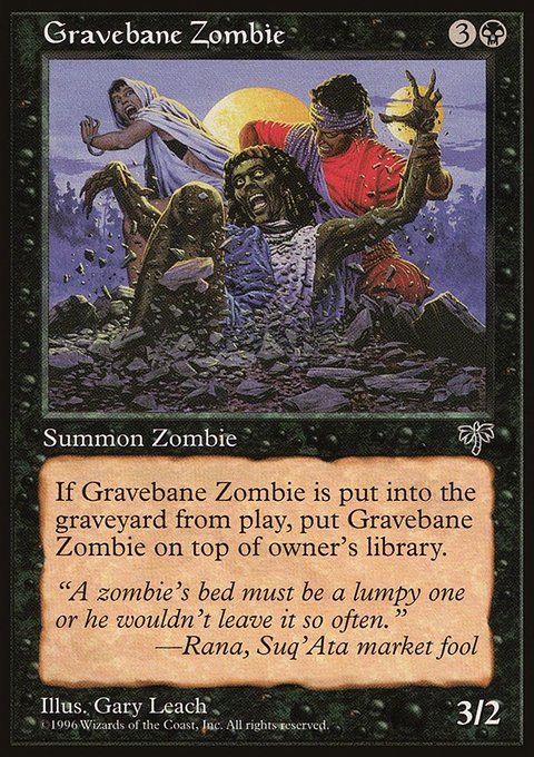 Gravebane Zombie, Mirage #127, Magic: The Gathering card