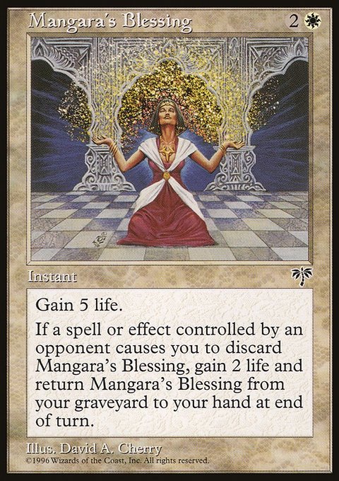 Mangara's Blessing, Mirage #25, Magic: The Gathering card