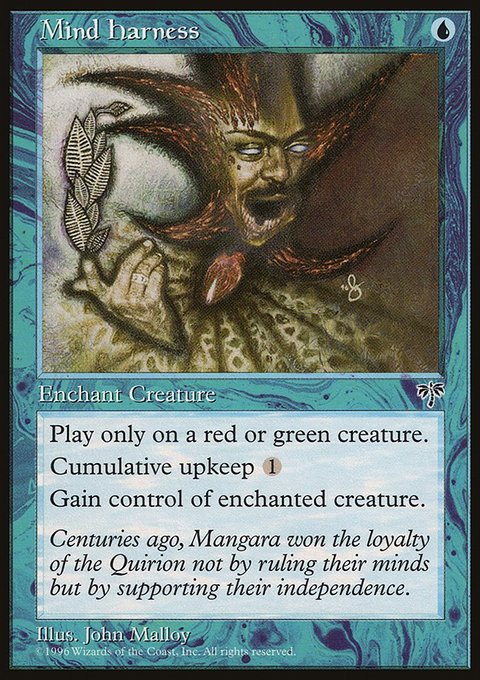 Mind Harness, Mirage #78, Magic: The Gathering card