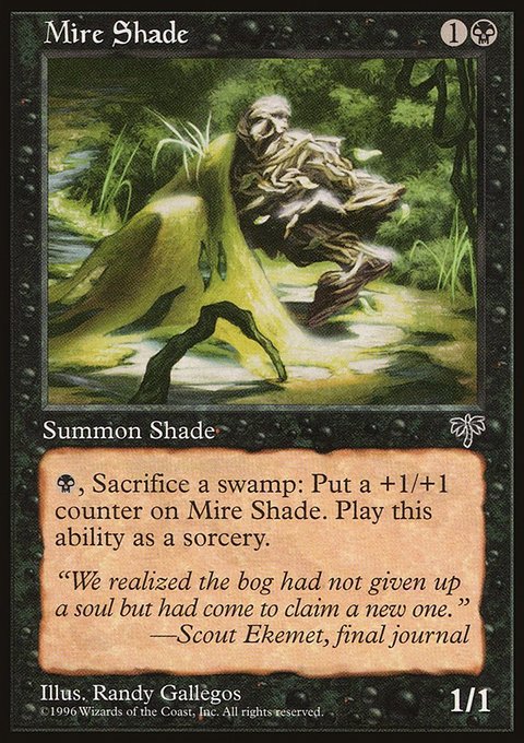 Mire Shade, Mirage #131, Magic: The Gathering card