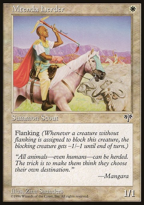 Mtenda Herder, Mirage #29, Magic: The Gathering card