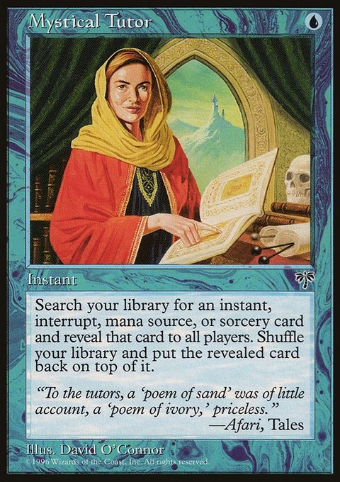 Mystical Tutor, Mirage #80, Magic: The Gathering card