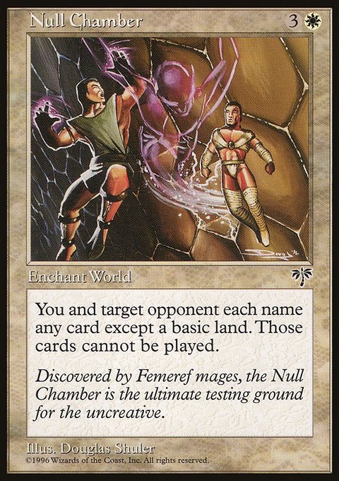 Null Chamber, Mirage #31, Magic: The Gathering card