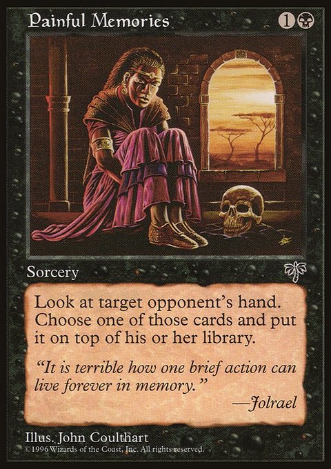 Painful Memories, Mirage #133, Magic: The Gathering card