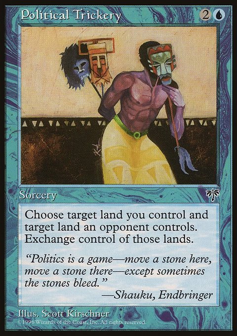 Political Trickery, Mirage #81, Magic: The Gathering card