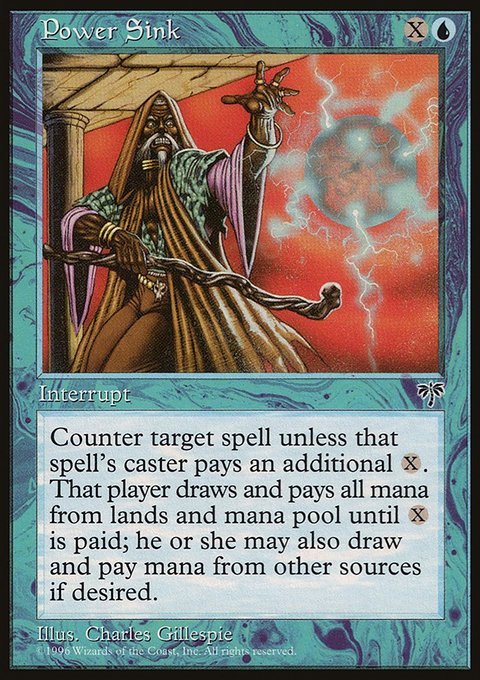 Power Sink, Mirage #83, Magic: The Gathering card