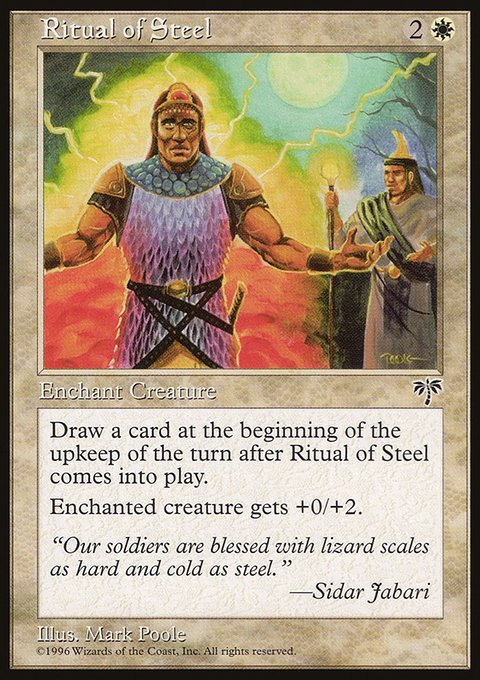 Ritual of Steel, Mirage #36, Magic: The Gathering card