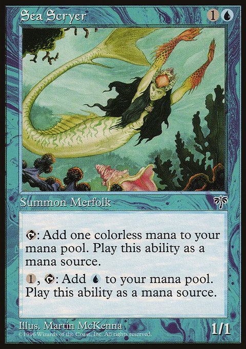 Sea Scryer, Mirage #90, Magic: The Gathering card